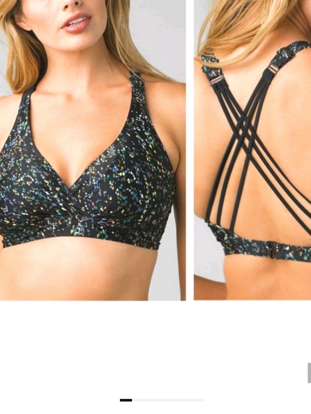 PRANA Kayana Stargazer 34D-Cup Bikini Top preloved